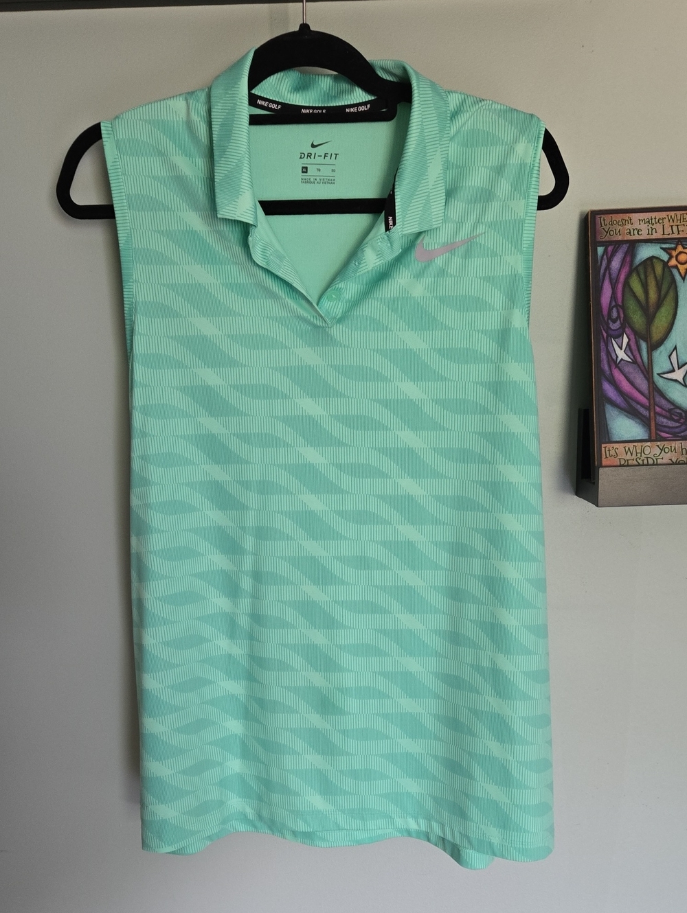 Nike Sleeveless Polo Tank Top - Mint NWOT XL